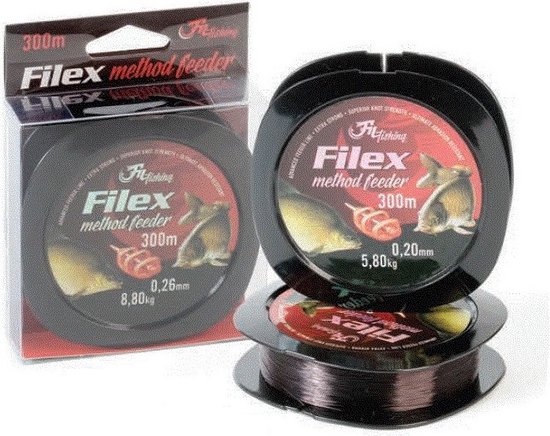 Filex Method Feeder Line - 0.28mm - 300m - 9.95kg - Method Feeder Line - Nylon Fishing Line
