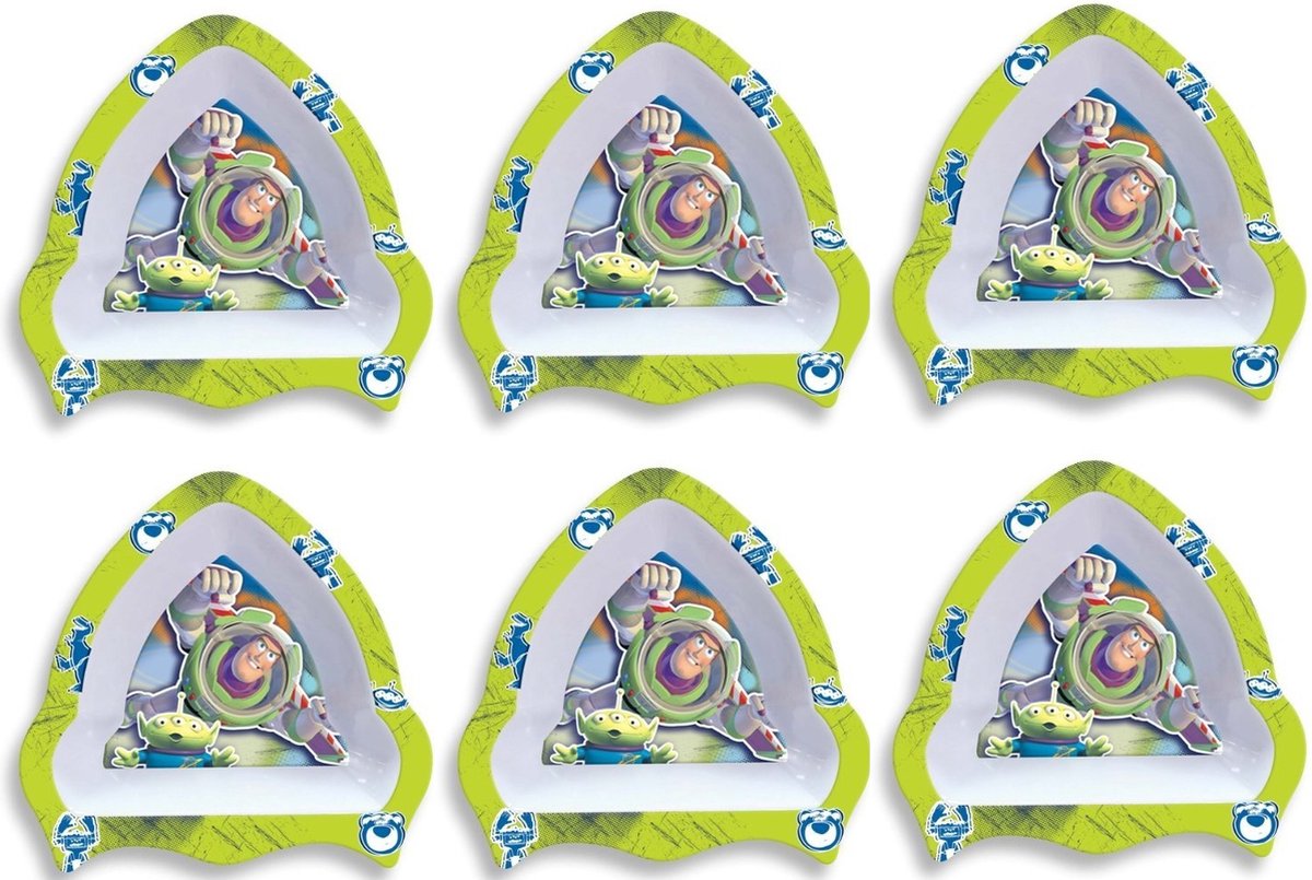 Goedkoopste Disney - Toy Story - Buzz Lightyear - Schaaltjes - Kommetje - Kom - 6 stuks - Dik melamine - Vaatwasser bestendig