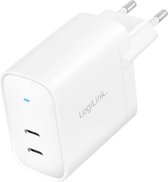 LogiLink PA0283 PA0283 USB-oplader 2 x USB-C bus (Power Delivery) Binnen, Thuis USB Power Delivery (USB-PD)