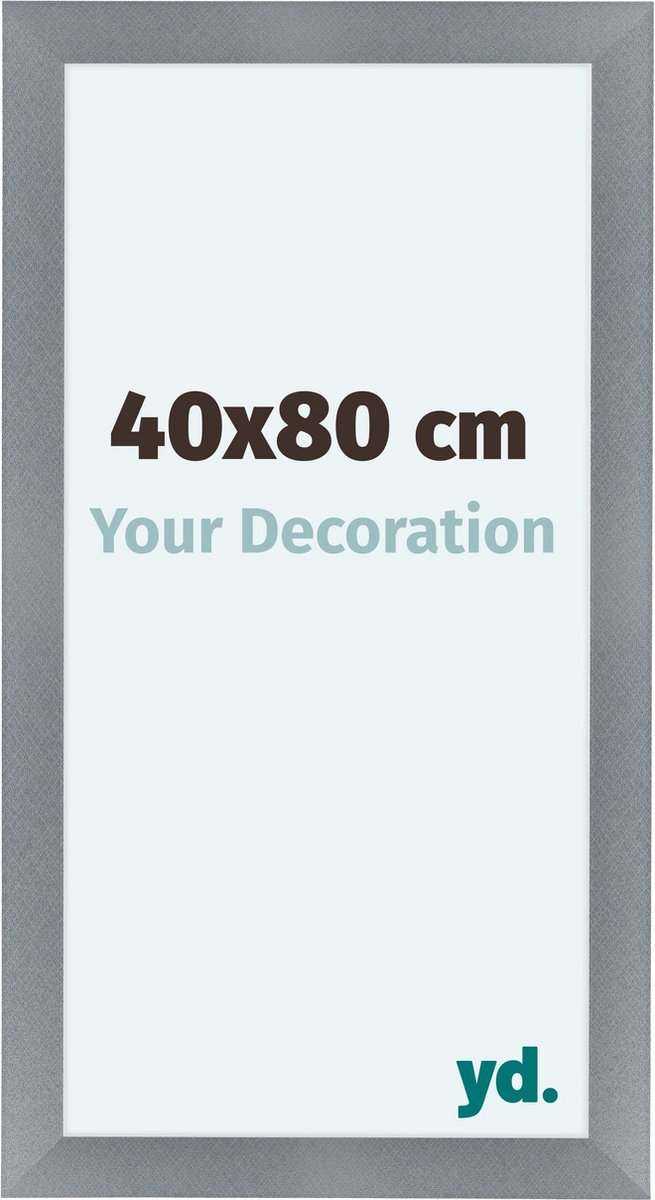 yd. Your Decoration - Fotolijst 40x80 cm - MDF - Aluminium Geborsteld - Como