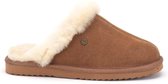 Warmbat Sloffen - Maat 41 - Vrouwen - bruin/wit