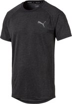 PUMA Evostripe Tee Shirt Heren - Dark Gray Heather - Maat XL