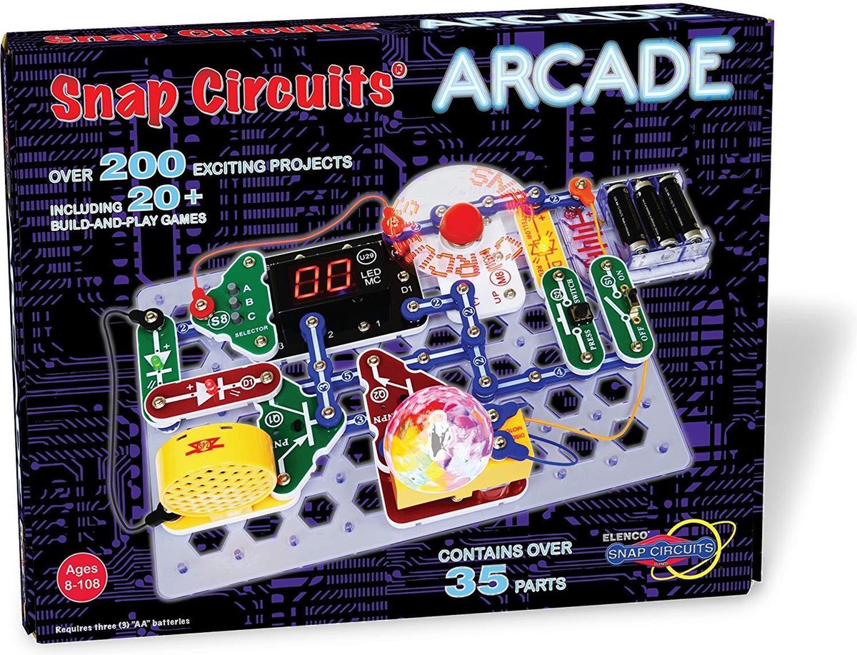 Snap Circuits Arcade Electronics Exploration Kit Plus de 200 projets