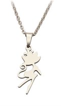 Elegante kat poes ketting RVS | 316L | bff
