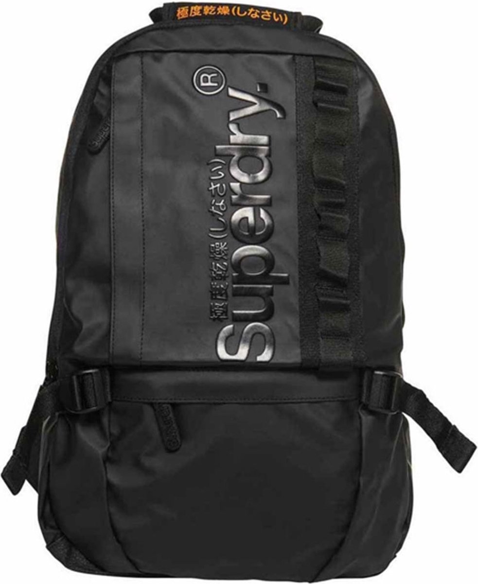 Superdry Tarp Backpack Slim Line Black | bol.com