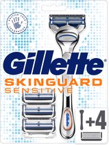 Gillette Skinguard Scheerhouder + Scheermesjes 4 Stuks