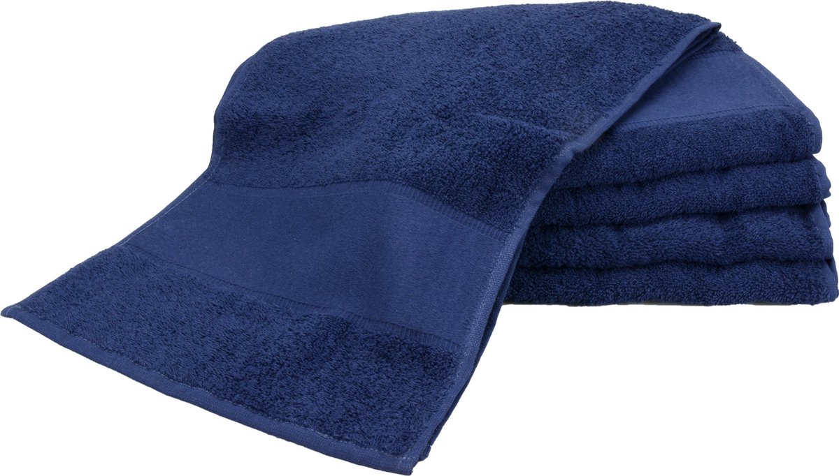 ARTG® Towelzz Sporthanddoek Extra Lang - 30 x 140 cm - Set van 5 stuks - Donkerblauw - French Navy