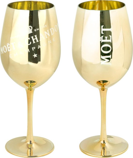 Moët & Chandon Champagneglazen - Goud - 400 ml - 2 stuks | bol.com