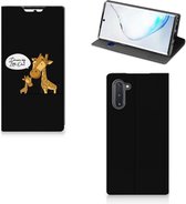 Geschikt voor Samsung Galaxy Note 10 Magnet Case Giraffe