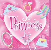AMSCAN - Set Prinses servetten - Decoratie > Papieren servetten