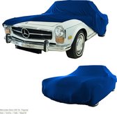 BOXX indoor autohoes van DS COVERS – Indoor – Coupe/sedan fit - Bescherming tegen stof en vuil –  Extra zachte binnenzijde – Stretch-Fit pasvorm – Blauw – Incl. Opbergzak – Maat L