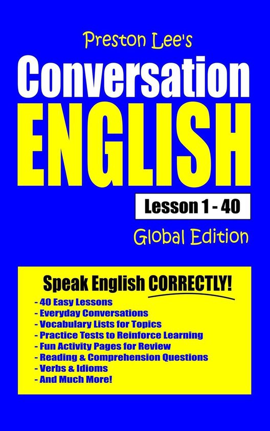Preston Lee's Conversation English Lesson 1 - 40 Global Edit ... - cover