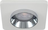 LED inbouwspot Fos -Vierkant Chrome -Koel Wit -Dimbaar -4.9W -Philips LED