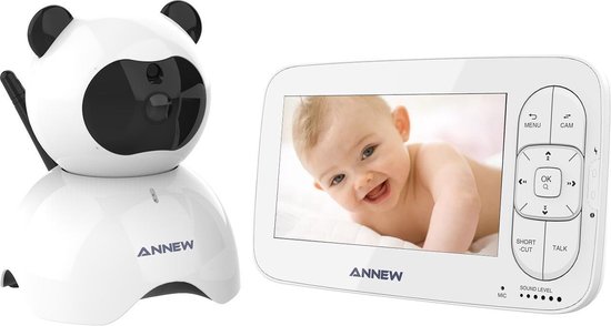 Annew BM50 Babyfoon met Camera | 5 Inch Video Babyphone | Baby Monitor met  Nachtzicht... | bol.com