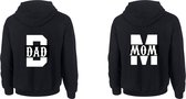 Hoodie set papa en mama-Maat Xl-Na de bestelling ontvang je van de verkoper een mail om de maten door te geven