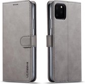 Luxe Book Case - iPhone 11 Pro Hoesje - Grijs