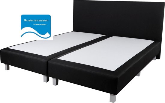 Losse Boxspring Zonder Matras - 180x210 cm - Zwart