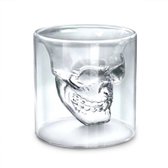 Shotglaasjes Skull: 4 - Borrelglaasjes - Shot glaasjes - Shotglas - Drankspel - Glazen Borrelglas - Inhoud 25 ml - Ø 4.7cm - Transparant