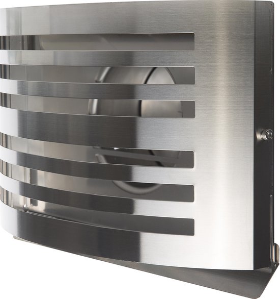 Grille de soufflage et d'évacuation en saillie Ø 125 mm INOX avec filet à grosses mailles