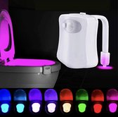 Auxilium - LED Toilet - Donker - 8 kleuren - WC