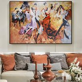 Canvas Schilderij * Abstracte Sexy Carnaval Party * - Moderne Kunst aan je Muur - Groot Formaat - Kleur - 50 x 70 cm