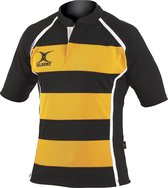Gilbert Rugbyshirt Xact Ii Hoop Zwart / Geel - M