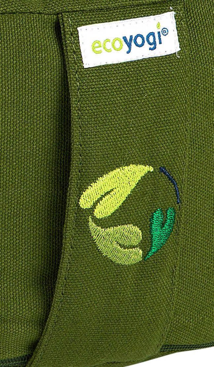 Meditatiekussen eco Groen rond standaard 13-15cm - Ecoyogi - Yoga kussen - GOTS gecertificeerd van Ecoyogi — afbeelding 2