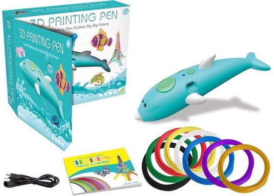 Luxe 3D Teken Pen Starterset voor kinderen incl. 8 kleuren en sjablonen –  Speelgoed -... | bol