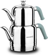 Korkmaz Riva A189-03 Turkse theepot (1,1-1,9 liter) - Turquoise