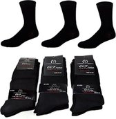 Socke/Sokken/Thermosokken Effen Zwart/Maat 39-42/Werksokken/6 Paar