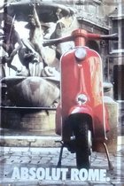 Vespa, wand- reclamebord 20x30cm