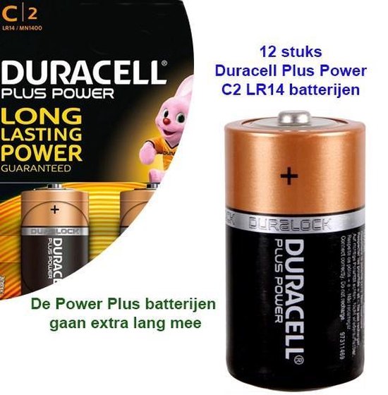 10 stuks Duracell Plus Power C2 LR14 batterijen | bol.com