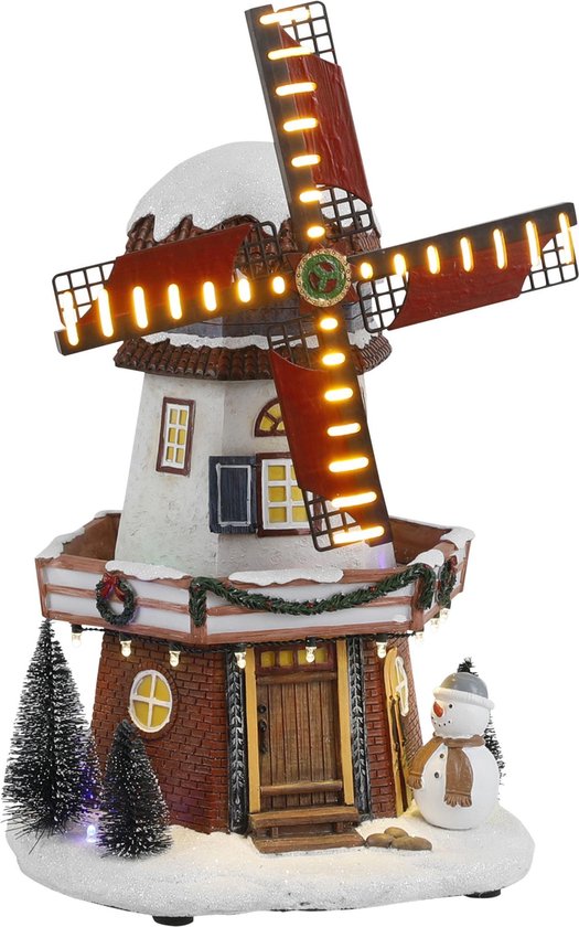 Luville - Windmill Christmas scenery - op batterij