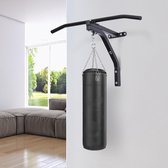 Optrekstang Met Bokszak Houder Voor Wandmontage - Pull Up Bar - Wand Optrek Fitness Workout Chinning Stang Met Boxszak Ophangbeugel - 130 KG Belastbaar