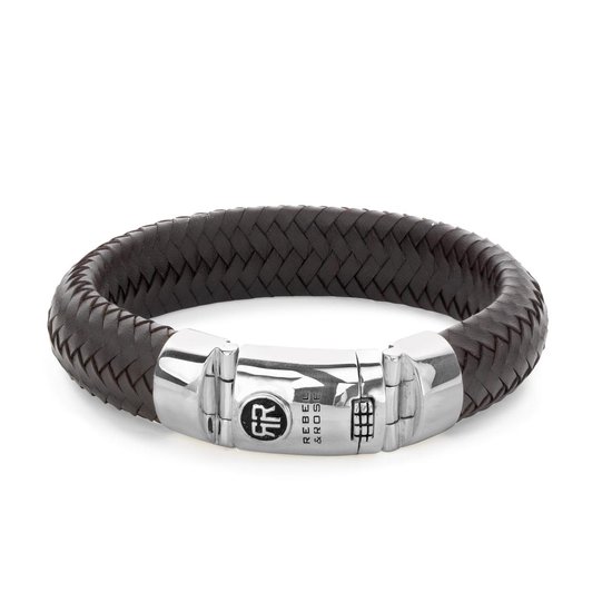 Rebel&Rose armband - Ltd. Big Half Round Braided Earth