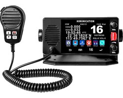Himunication TS18S Inbouw Marifoon - VDES 2023 - ATIS,DSC,GPS,AIS - IP67 - VHF - Touch screen