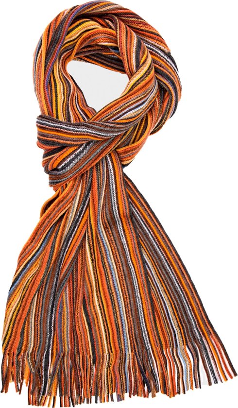 Michaelis heren sjaal - oranje-oker-bruin | bol.com