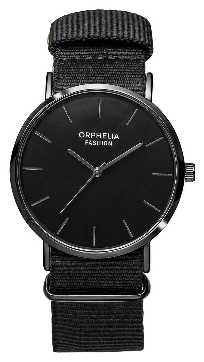 Orphelia Ludus OF761807 Horloge - Textiel - Zwart - Ø 42 mm
