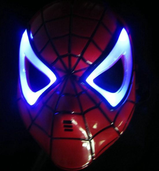 tafereel Doornen incident Marvel Spiderman masker - Verkleedmasker met led licht - kinderen | bol.com