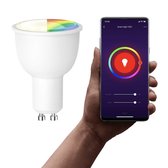 Silvergear Wi-Fi Smart LED-Lampen - GU10 - 1 stuks - 4.5W - 350 Lumen, 2700 Kelvin - Google Home en Amazon Alexa - Via iOS en Android App - A+ Milieuvriendelijk