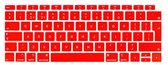 Siliconen Toetsenbord cover voor MacBook Air 13.3 inch model 2018 (A1932) - Rood - NL indeling