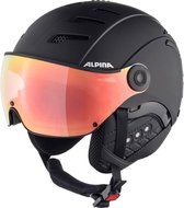 Alpina Jump 2.0 Q-lite Skihelm Met Vizier | Quattroflex lite Cat.2 | Matt Black | Maat: 55 - 58 cm