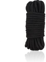 Eroticnoir - Bondagetouw - BDSM touw - SM touw - 10 Meter - Zwart