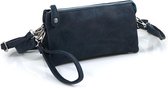 Donker blauw heup | schouder tasje | clutch, New York