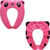 ROZE opvouwbare toilet zitje - Toilet bril verkleiner - WC verkleiner - WC bril verkleiner- Plas trainer zitje - Toilet training - Reis accessoires - Camping toilet zitje - Urinoirs kind - Au
