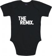 Romper The remix - Zwart - Maat 74/80 - rompertjes baby - rompertjes baby met tekst - rompers - rompertje - rompertjes