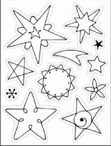 Ec0098 Clear stamp Stars