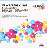 FLWR - Cartridges / Epson 502XL Multipack / zwart en kleur / Geschikt voor Epson