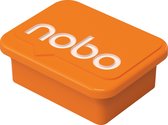 Nobo Whiteboard Magneten  - 4 stuks - 18x22mm - Whiteboard Accessoires - Oranje