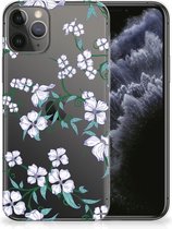 Geschikt voor iPhone 11 Pro TPU Siliconen Hoesje Blossom White